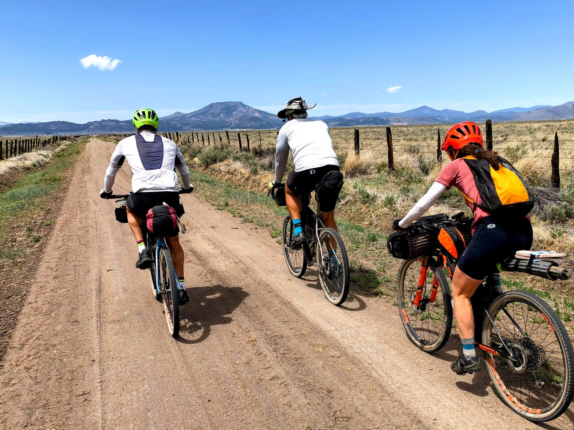 Forest and Annie on a bikepacking adventure